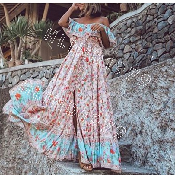 ⚠️FINAL MARKDOWN ⚠️Hosannah Maxi Dress - Lotus - Picture 8 of 8